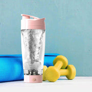 USB Rechargeable 450ml Protein Shaker Fitness Bottle_5