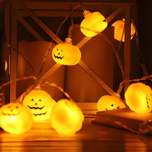 Battery Operated Pumpkin Halloween Decorative LED Light_3