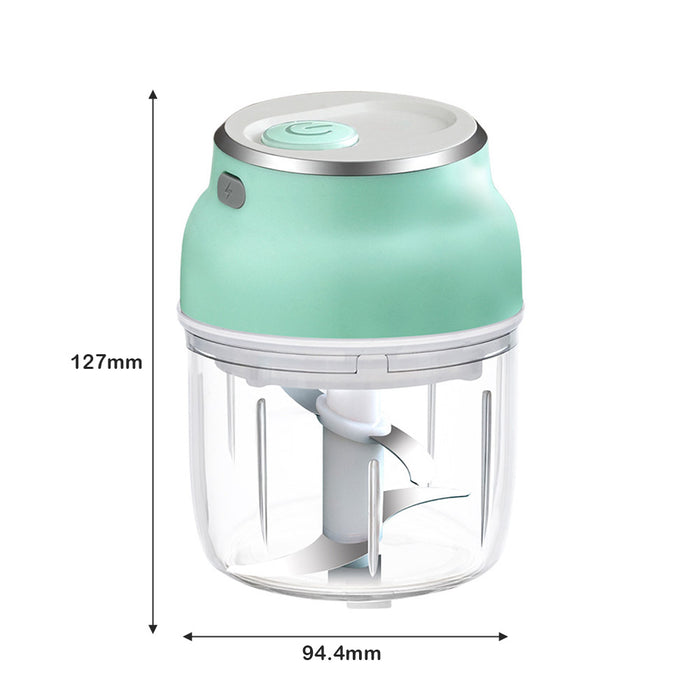 USB Rechargeable 4 Blades Electric Mini Food Processor_3