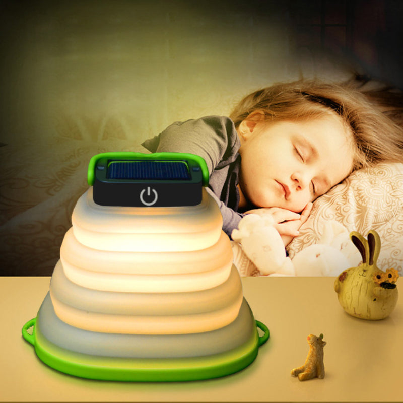 Dual Powered Foldable Rechargeable Solar LED Lamp_8