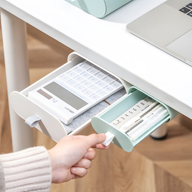 Office Desk Bottom Desktop Storage Box Organizer_4