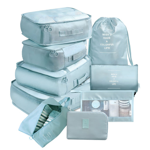9 PCs Premium Travel Organizer Storage Bags_1