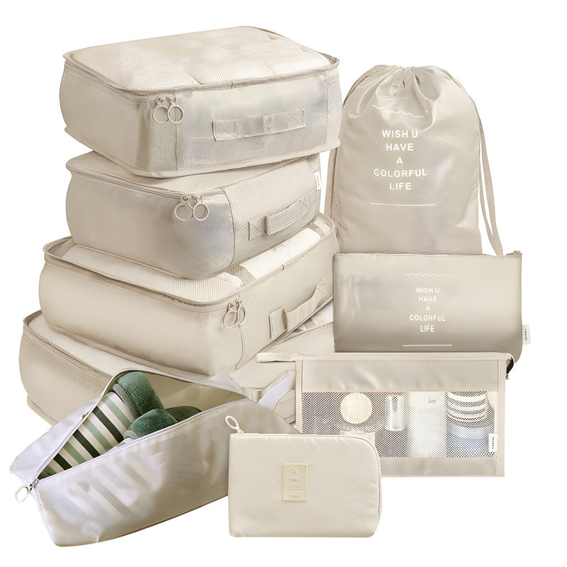 9 PCs Premium Travel Organizer Storage Bags_2