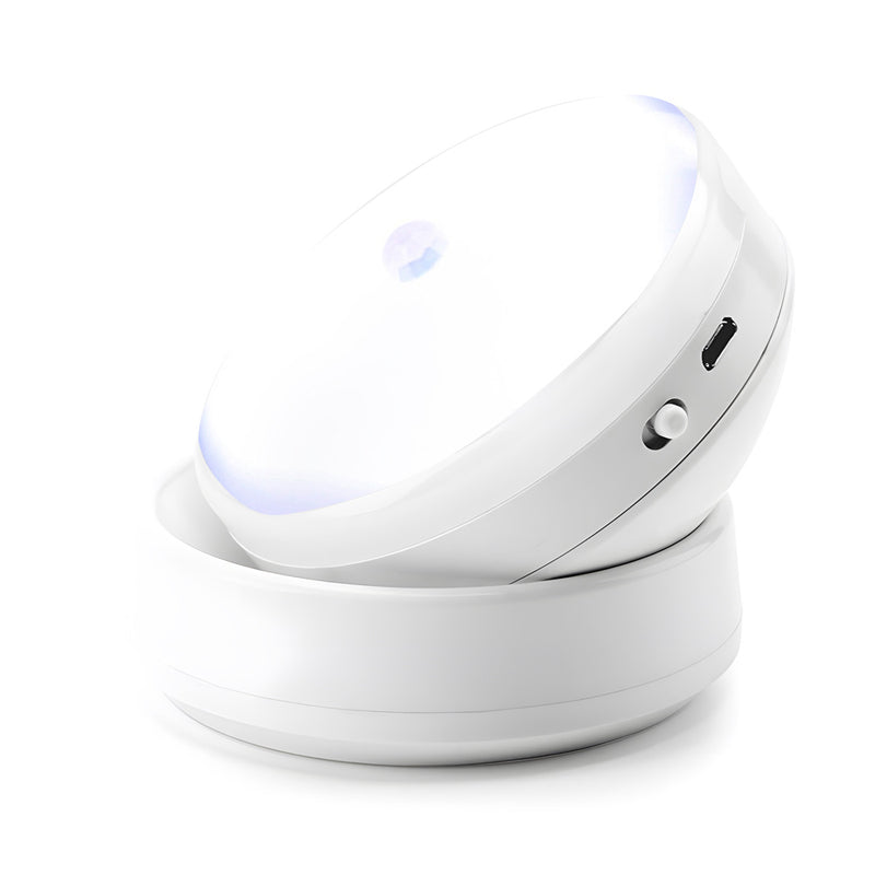 USB Rechargeable Motion Sensor 360° Rotating LED Lamp_2