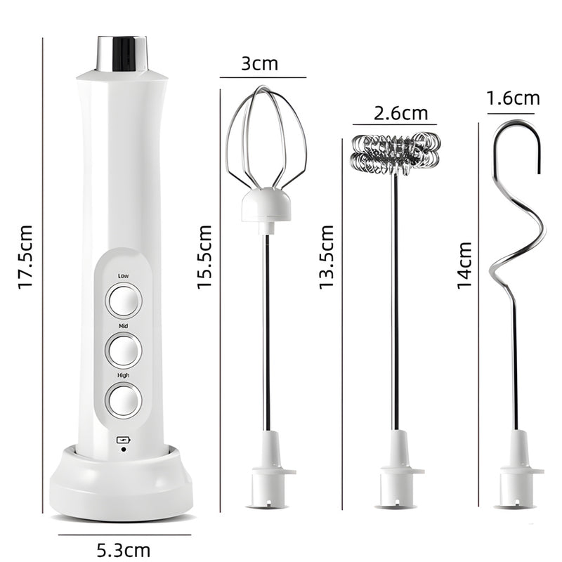 Rechargeable Electric Handheld Milk Foaming Mixing Machine_4