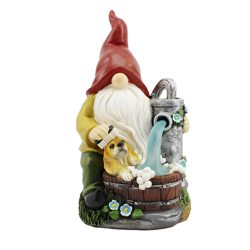 Solar Powered Outdoor LED Lighting Decorative Garden Gnome_1