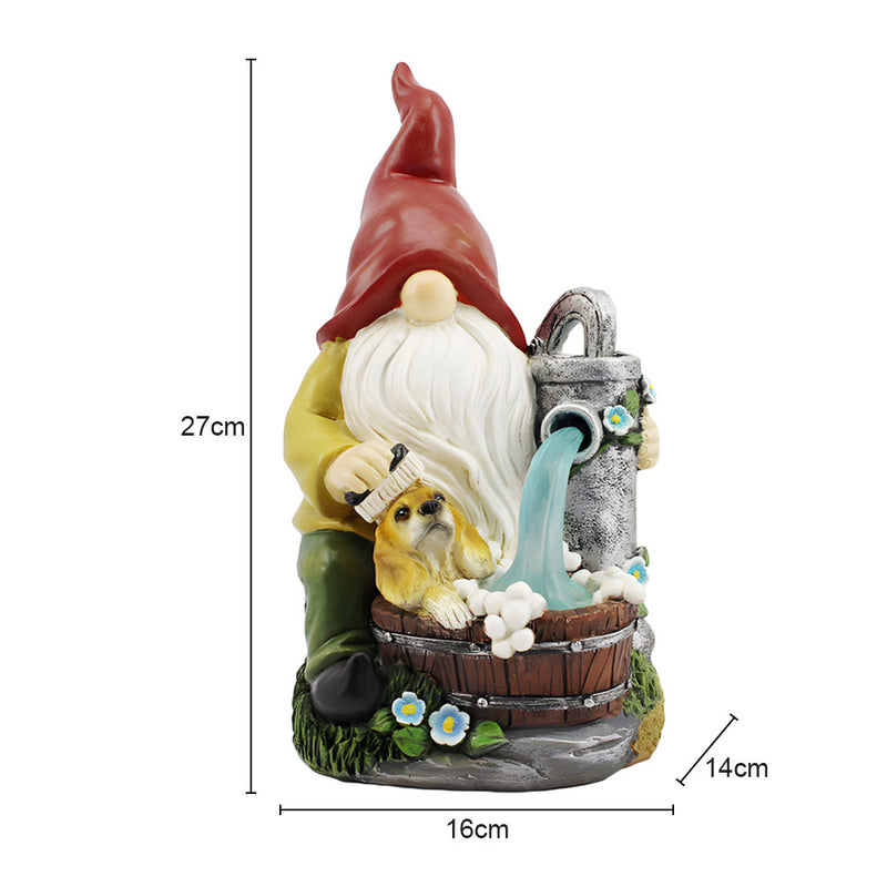 Solar Powered Outdoor LED Lighting Decorative Garden Gnome_5