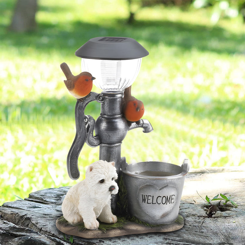 Solar Outdoor Animal Garden Backyard Decorative Statue_1