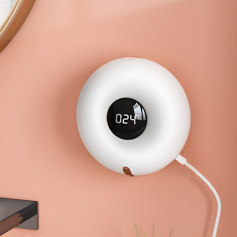 USB Charging Wall Mounted Doughnut Shape Soap Dispenser_6