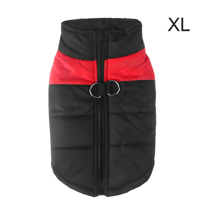 Warm Up Zip Up Padded Dog Jacket with Dual Ring Leash_6
