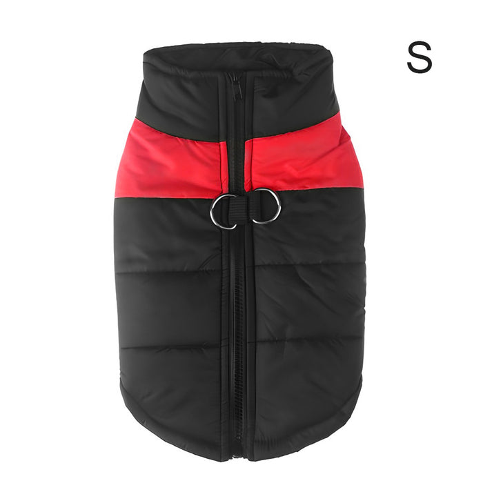 Warm Up Zip Up Padded Dog Jacket with Dual Ring Leash_22