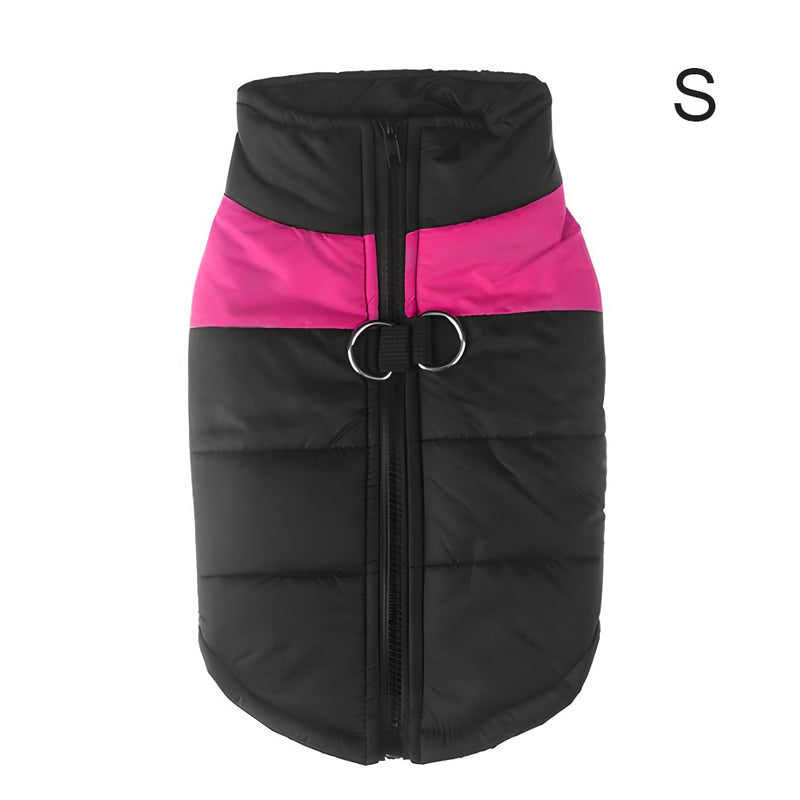 Warm Up Zip Up Padded Dog Jacket with Dual Ring Leash_33