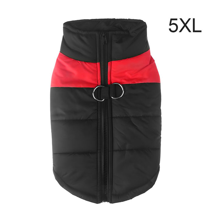 Warm Up Zip Up Padded Dog Jacket with Dual Ring Leash_24