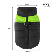 Warm Up Zip Up Padded Dog Jacket with Dual Ring Leash_45