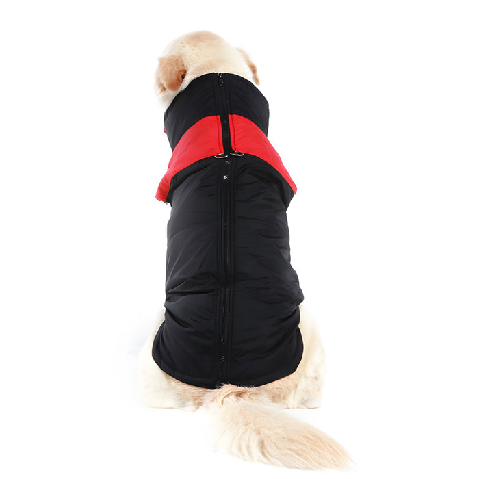 Warm Up Zip Up Padded Dog Jacket with Dual Ring Leash_49