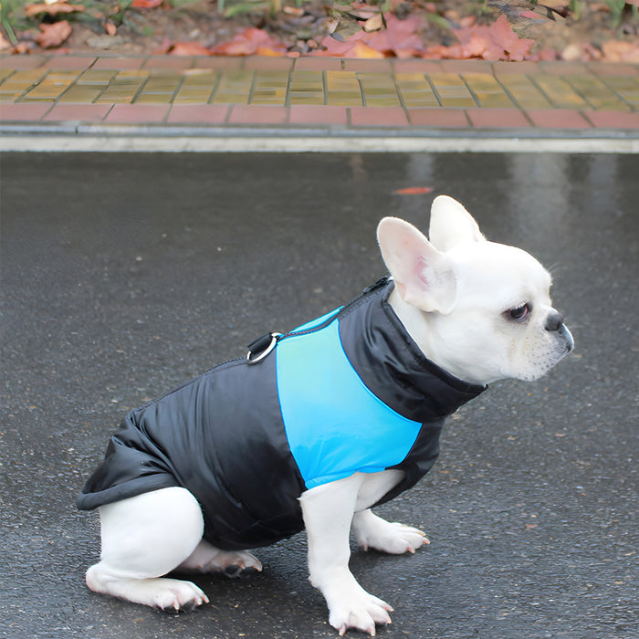 Warm Up Zip Up Padded Dog Jacket with Dual Ring Leash_50