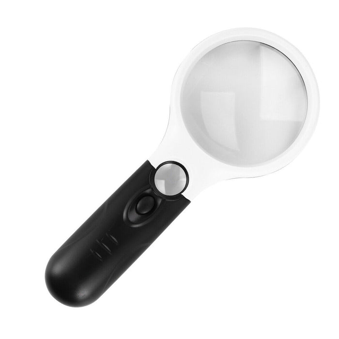Dual Glasses Handheld Magnifying Glass with Light_2