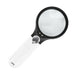 Dual Glasses Handheld Magnifying Glass with Light_3