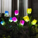 Solar Powered Tulip Flower Outdoor Garden Decoration_8