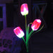 Solar Powered Tulip Flower Outdoor Garden Decoration_10