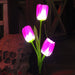 Solar Powered Tulip Flower Outdoor Garden Decoration_12