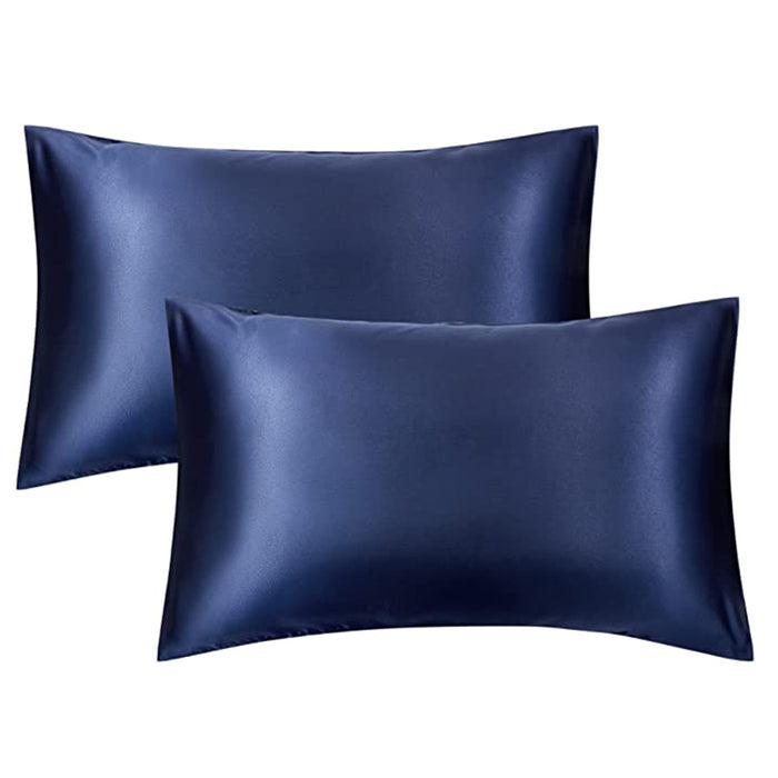 Imitation Satin Pillow Cases Set of 2 in Various Colors_14