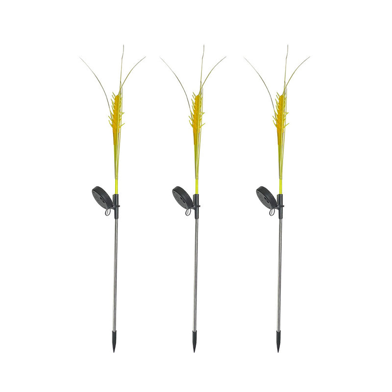 Solar Powered Outdoor Stake Straw Garden Lamp_6