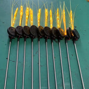 Solar Powered Outdoor Stake Straw Garden Lamp_9