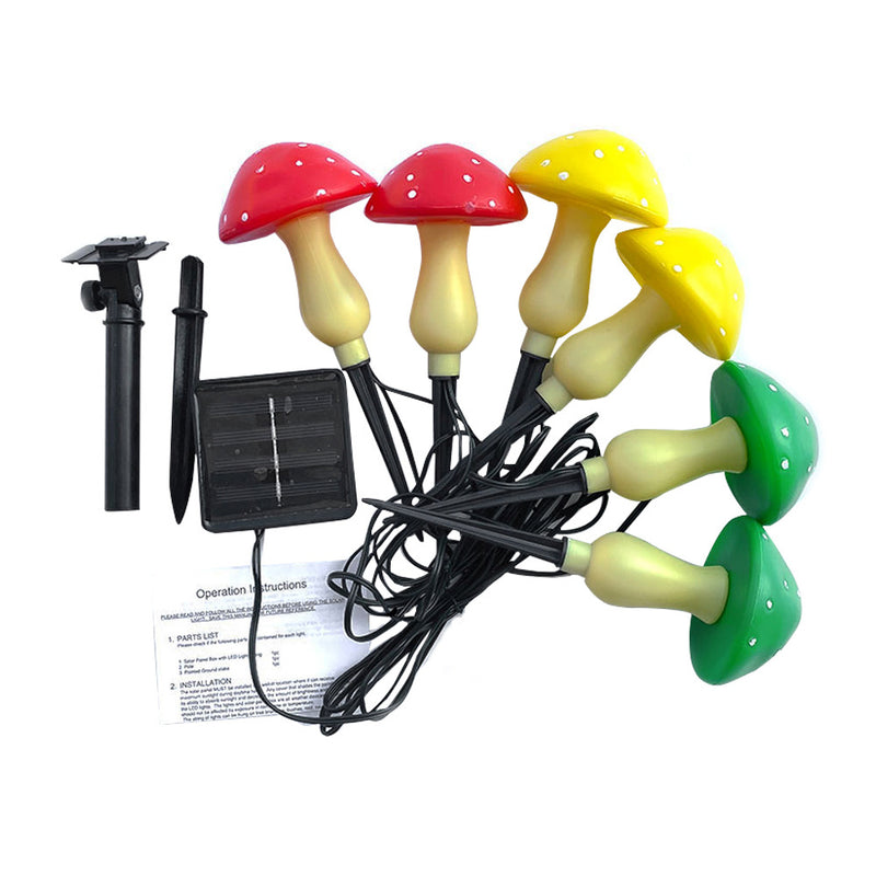 Solar Powered Decorative Outdoor Garden Mushroom Lights_10