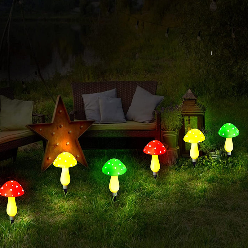 Solar Powered Decorative Outdoor Garden Mushroom Lights_2