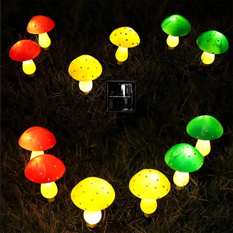 Solar Powered Decorative Outdoor Garden Mushroom Lights_7