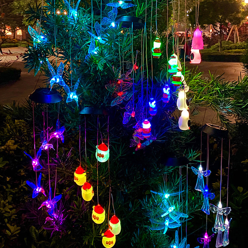 Solar Powered Outdoor Garden Decorative Wind Chime_4