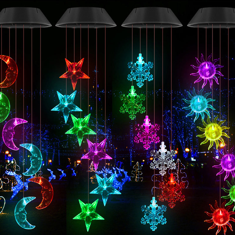 Solar Powered Outdoor Garden Decorative Wind Chime_6