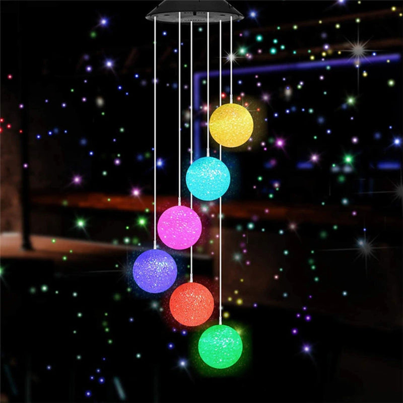 Solar Powered Outdoor Garden Decorative Wind Chime_7