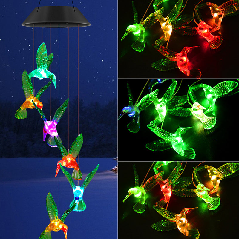 Solar Powered Outdoor Garden Decorative Wind Chime_16