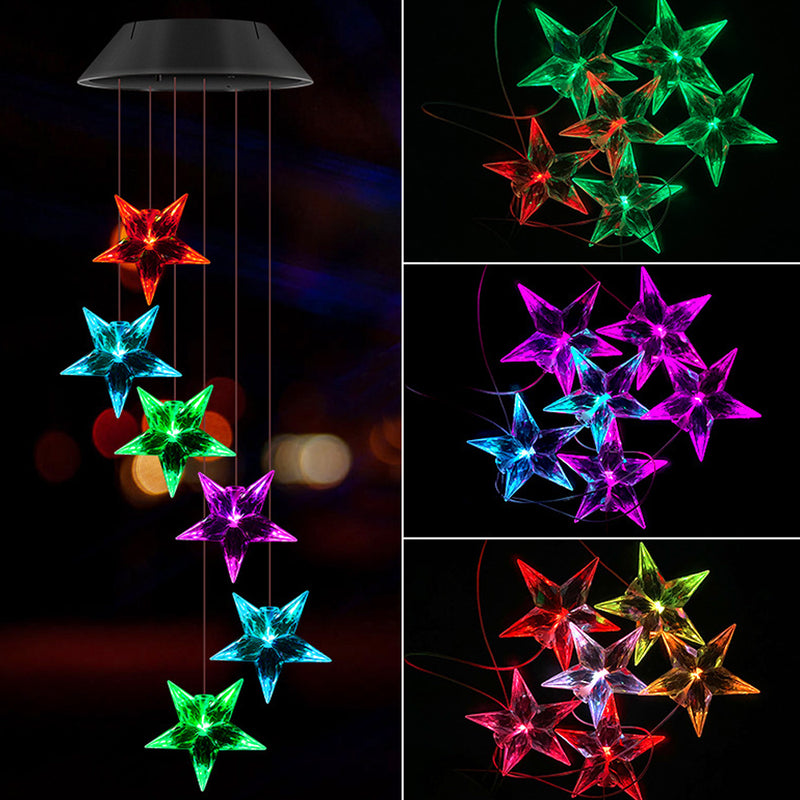 Solar Powered Outdoor Garden Decorative Wind Chime_23
