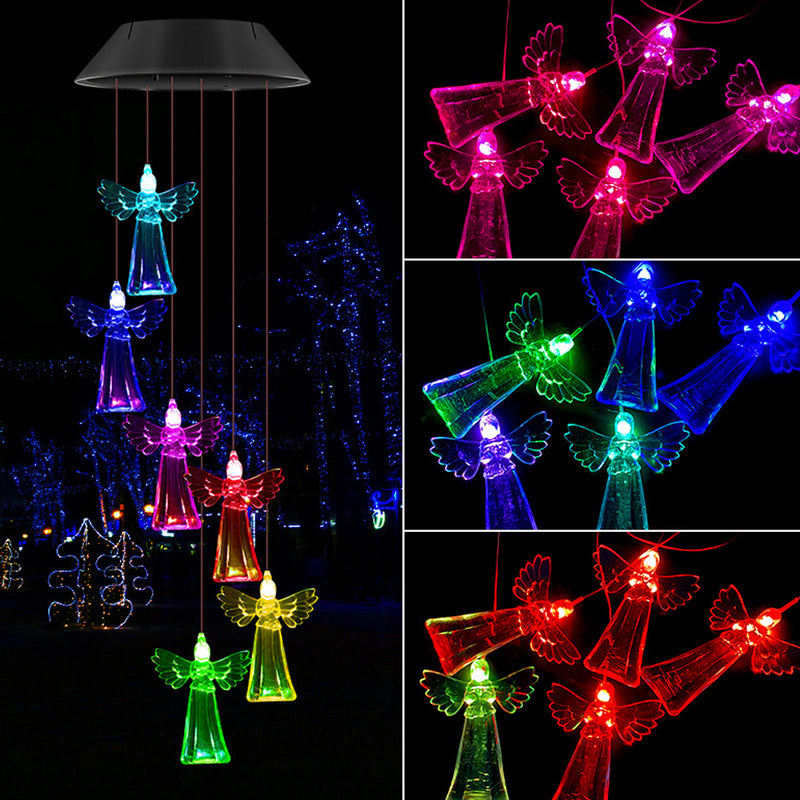 Solar Powered Outdoor Garden Decorative Wind Chime_25