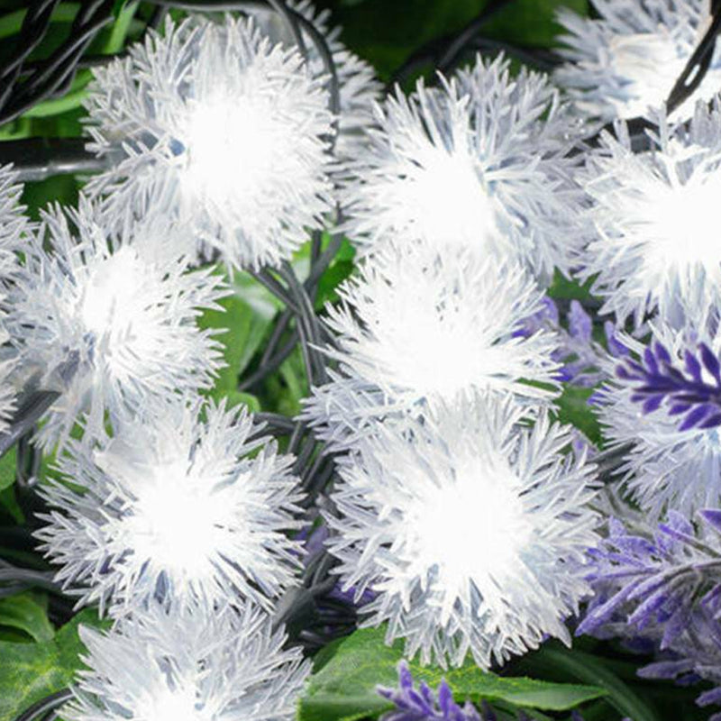 Solar Powered LED Dandelion Flower Pompom Lights_10