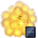 Solar Powered LED Dandelion Flower Pompom Lights_1