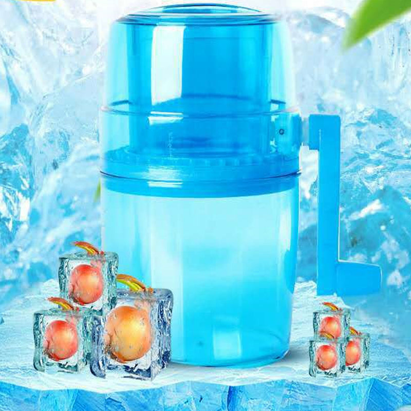 Portable Manual Hand Cranking Snow Cone Making Machine_5