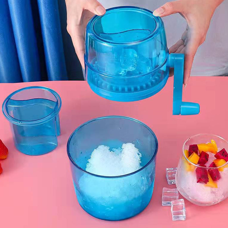 Portable Manual Hand Cranking Snow Cone Making Machine_6