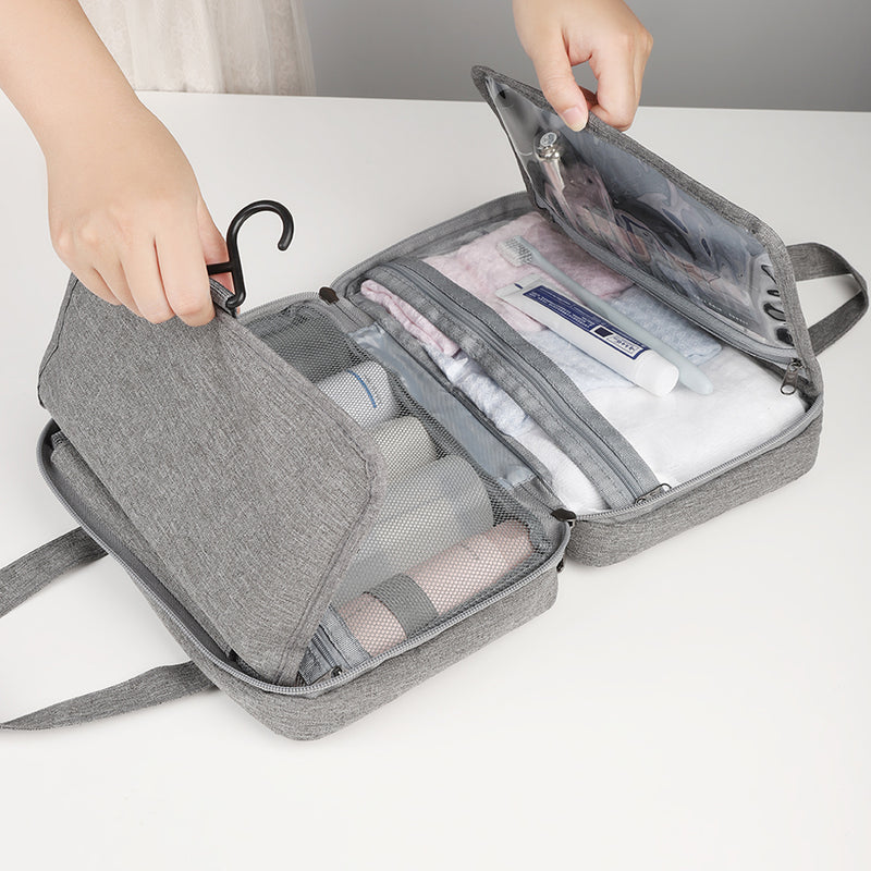 Large Capacity Foldable Travel Makeup Toiletry Organizer_5