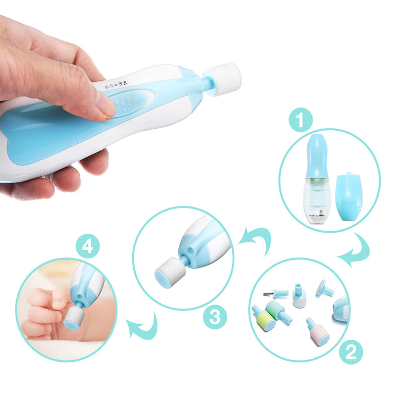 Battery Operated Electric Baby Nail File and Trimmer_1