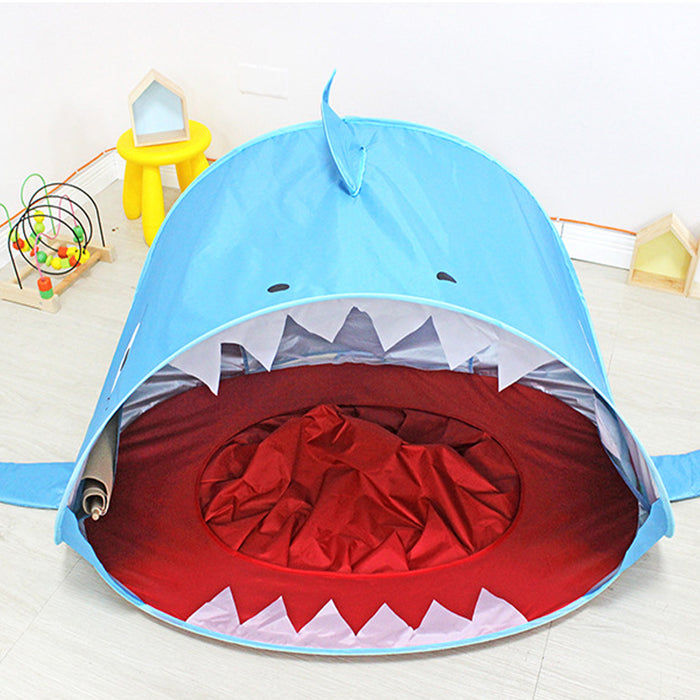 Baby Beach Shark Tent with Shallow Dipping Pool_12