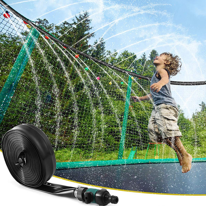 Outdoor Trampoline Water Sprinkler Hose with Jump Switch_1