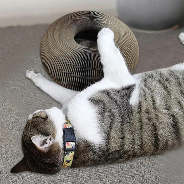 Foldable Cardboard Scratching Post Cat Scraping Pad_1