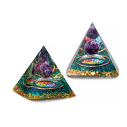 Natural Obsidian Stone Healing Energy Chakra Pyramid_1