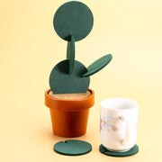 DIY Pack of 6 Non Slip Beverage Coasters Insulation Pad_3