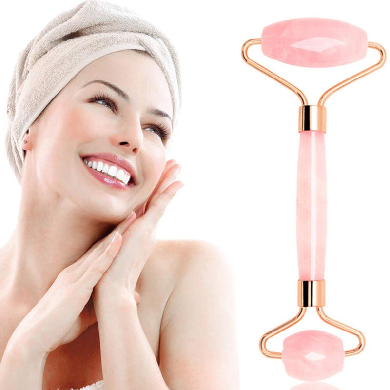 Jade Roller Gua Sha Scraper Facial Roller Massager_1