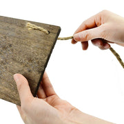 Rustic and Minimalist Hanging Wooden Corner Shelf_4